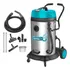 Aspiradora De Tacho Total 2400w Industrial, Seco Húmedo, Polvo Agua - Acero Inoxidable, Capacidad 75 Litros - Incluye Ruedas Y Accesorios - TVC24751