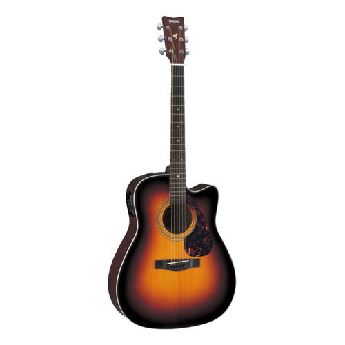 Guitarra Electroacústica Yamaha FX370C para diestros tobacco brown sunburst palo de rosa brillante