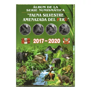  Album Peru Completo C/10 Monedas Fauna Amenazada 2017/2020