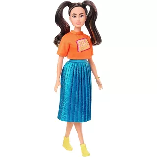 Barbie Fashionistas 145 Saia Azul Brilhante Mattel