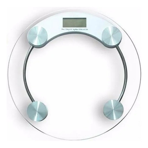 Pesa Balanza Personal Digital 180kg Circular Color Transpare Color Transparente