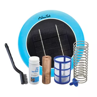 Ionizador Solar Boya Anti Sarro Anti Cloro Sarro Y Bacterias Piletas Apto Repuesto Anodo Generico Purificador Sin Usar Bomba Piscinas Sustentable 150.000 Litros Antisarro Monocristalino