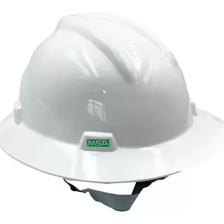 Capacete Aba Total Msa Branco Eletricista E Jugular Classe B