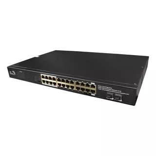 Switch 24 Portas Rj45 1000 Gbps 2 Sfp P/ Conectividade