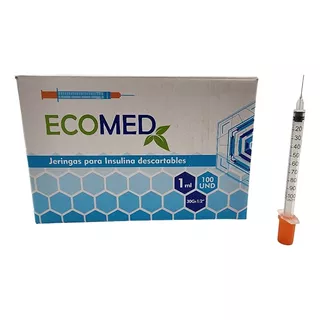 Jeringas Para Insulina 30g X 1/2 Ecomed. Caja X 100