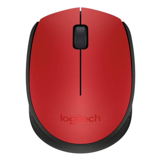 Mouse inalámbrico Logitech  M170 M170 rojo y negro