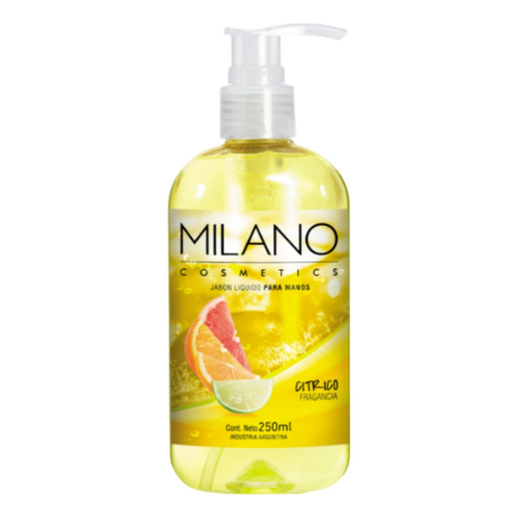 Jabón Líquido Para Manos Milano Saphirus Envase X 250ml 