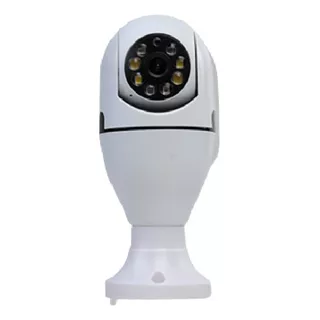 Camara De Vigilancia Seguridad Conexion Wifi Microfono Cel Color Blanco