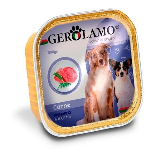 Gerolamo Pate Perro Adulto Carne 300g (alimento Humedo)