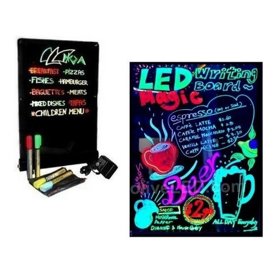 Pizarra Led 80*60 Mas 8 Plumones Gratis 