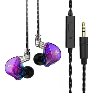 Fone De Ouvido Qkz Zxt In Ear Hi-fi Microfone, Redução Ruído