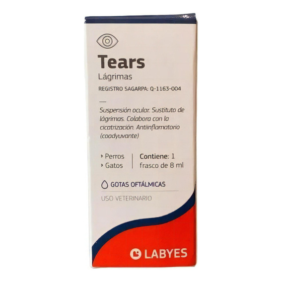 Tears 8 Ml Labyes Suspensión Ocular Para Perros Y Gatos