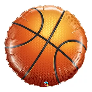 Globo Metalico Balon Basketball Fiestas Y Cumpleaños 1 Pza