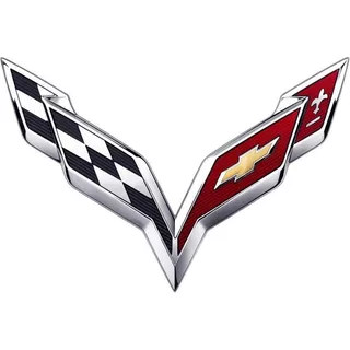 Emblema Corvette Chevrolet Autoadherible Cromado