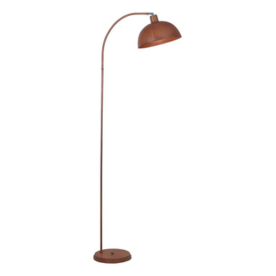 Lampara De Pie Oxido Rustica Media Esfera 28 Cm Terra