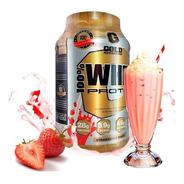 Suplemento En Polvo Gold Nutrition  Golden Line 100% Whey Protein Proteína Sabor Strawberry Shake En Pote De 907g