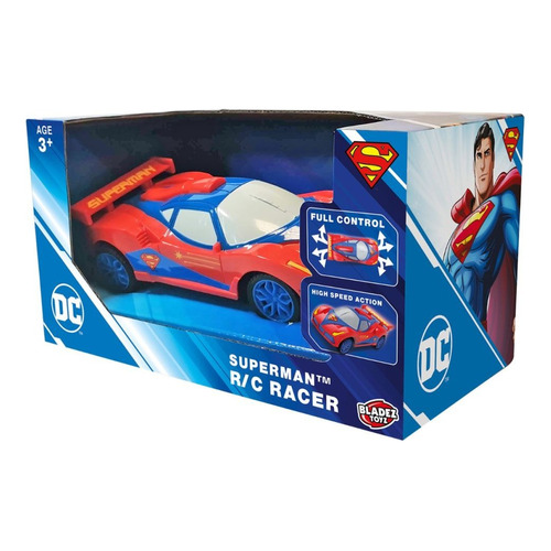 Auto A Radio Control Superman Dc 15cm Bladez Toyz 35308 Color Rojo