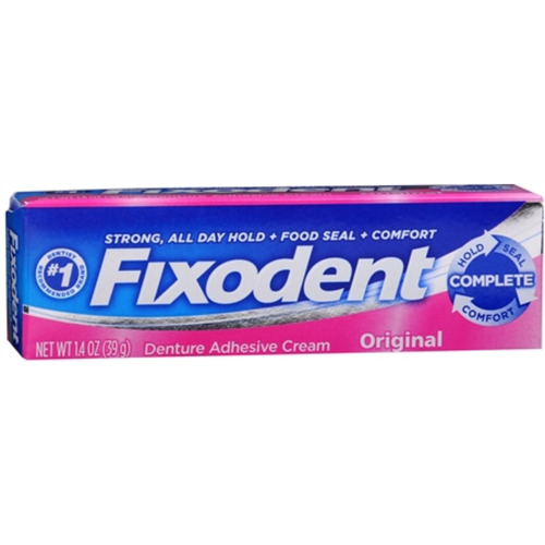 Fixodent Dentadura Adhesivo Crema Original De 140 Oz