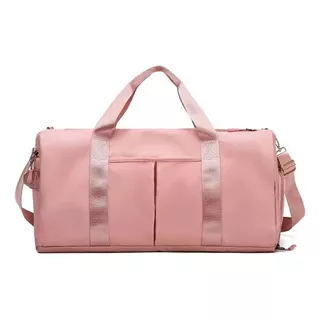 Bolsa Mala De Academia E Viagem Feminina Fitness Impermeavel Cor Rosa