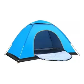 Barraca De Acampamento Camping Automática Pop Up 4 Pessoas Cor Azul