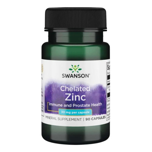 Zinc Premium 30mg 90 Capsulas Inmunidad Antioxidante Swanson