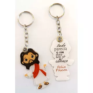 30 Chaveiro Personalizado Cristão Páscoa Jesus