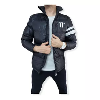 Campera Inflable Hombre Mockba By Farenheite Tain Negra