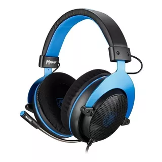 Audífonos Gamer Inalámbricos Sades Mpower Black Y Blue