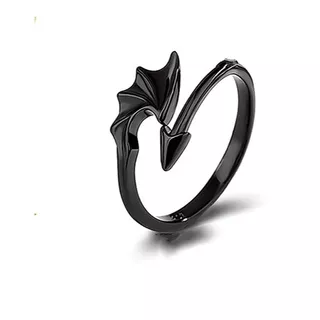 Anillo Ala De Demonio Diablo Dragon Gotico Hombre Mujer