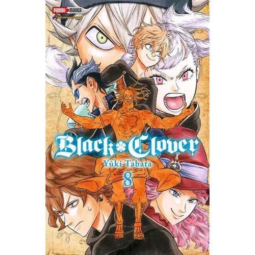 Black Clover: Black Clover, De Yuki Tabata. Serie Black Clover, Vol. 8. Editorial Panini, Tapa Blanda En Español, 2021