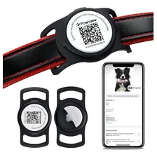 Pawview Capa Case Protetora Silicone Para Airtag Coleira Com Qrcode Para Cães E Gatos Alerta Digitalização, Localização... Cães Gatos