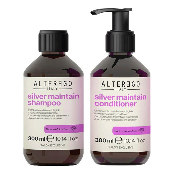 Silver Maintain Shampoo + Acondicionador Alter Ego- 300 Ml 