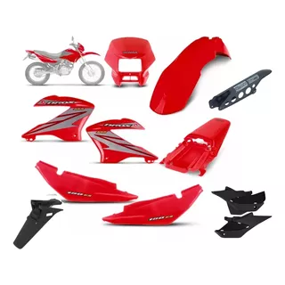 Kit Carenagem Completo Honda Bros  150 2008 Es Com Adesivos