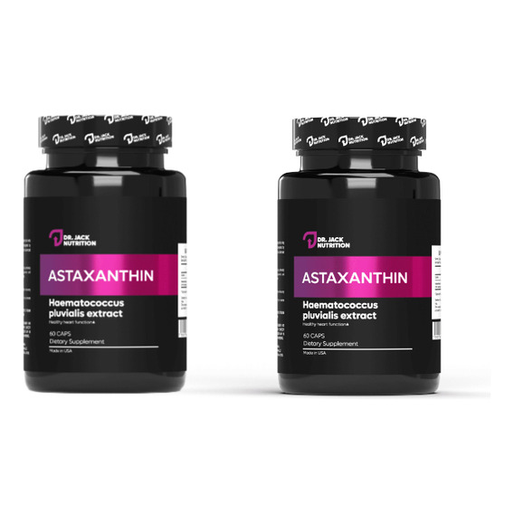 Pack x2 Astaxantina  Antioxidante 60 Capsulas Dr Jack Nutrition