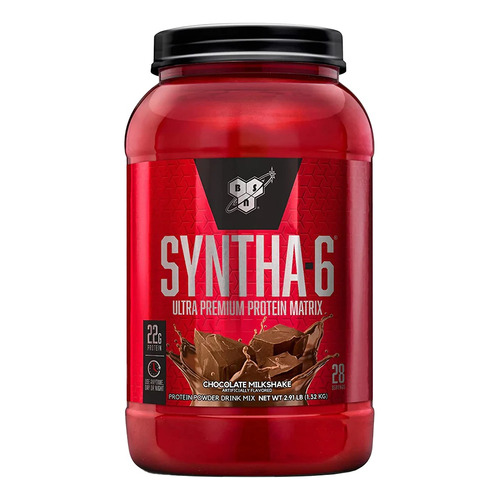 Suplemento en polvo BSN  Ultra Premiun Protein Matrix Syntha-6 proteína sabor chocolate milkshake en pote de 1.32kg