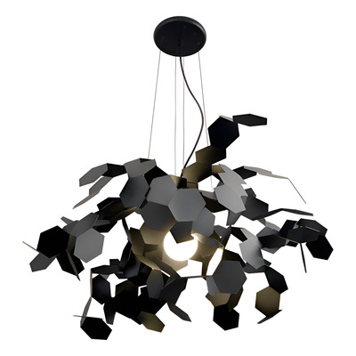 Lampara Colgante Euforia Color Negro Apto Led E27 60cm Nk Negro