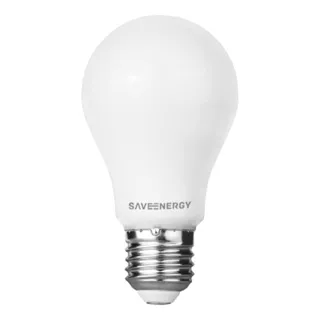 Lâmpada Led Bulbo 8w Branco Quente 3000k Save Energy
