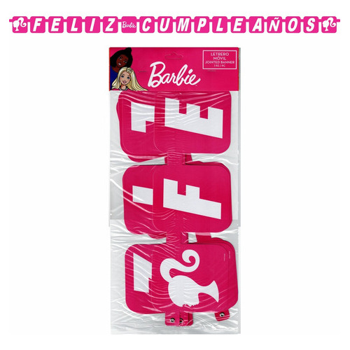 Barbie Letrero Movil Feliz Cumpleaños Granmark