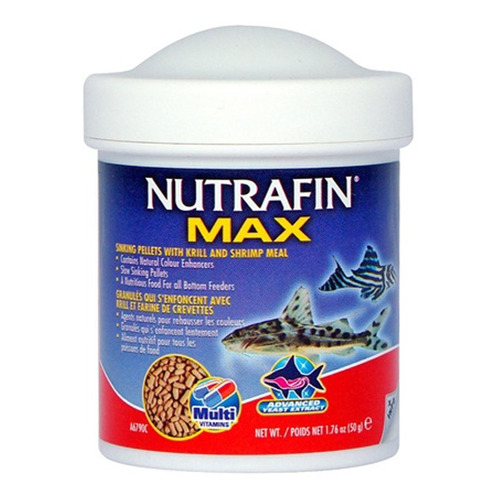 Nutrafin Max Pellets Krill Shrimp 50g Alimento Peces D Fondo