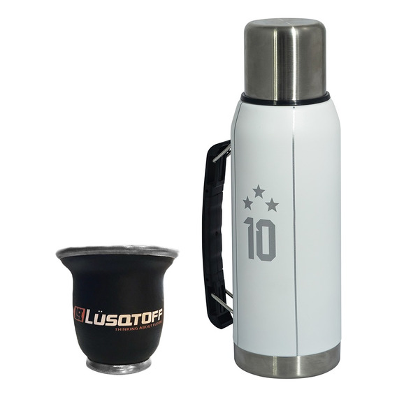 Termo 3 Estrellas 1l Acero Inox - Lq + Mate