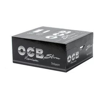 Caixa De Seda Ocb Premium Preta Grande King Size Atacado