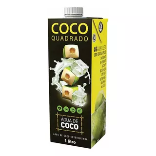 Água De Coco Esterilizada Coco Quadrado Caixa 1l