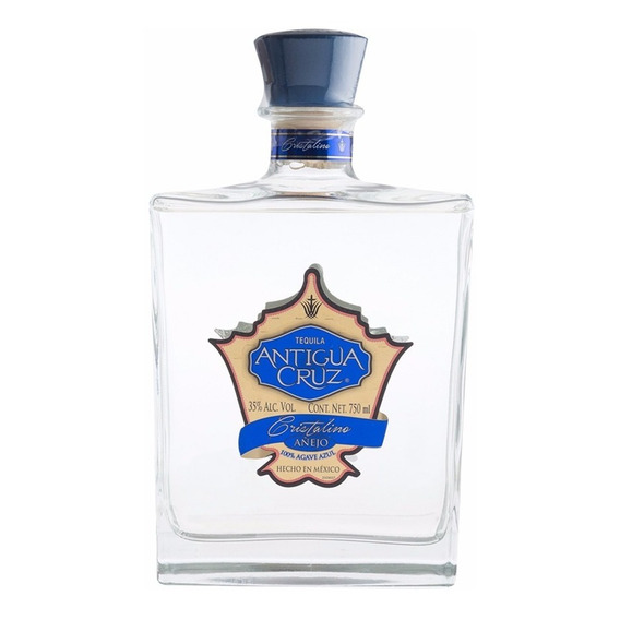 Tequila Antigua Cruz Añejo Cristalino 750 Ml