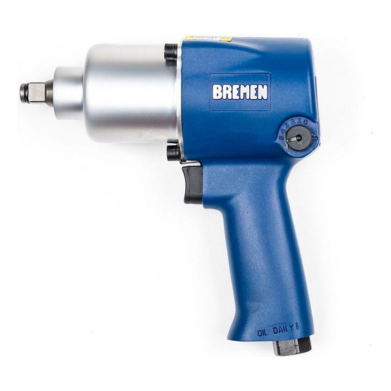  Bremen  5921 Llave Pistola Impacto 1/2  Neumática Industrial Color Azul