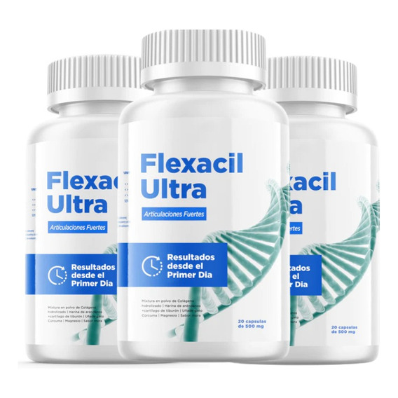 Pack 3 Flexacil Ultra 20 Capsulas 500mg Oferta 