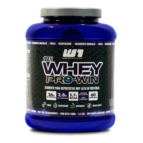 Suplemento en polvo Winkler Nutrition  Whey Pro Win proteínas sabor frutos del bosque en pote de 2kg