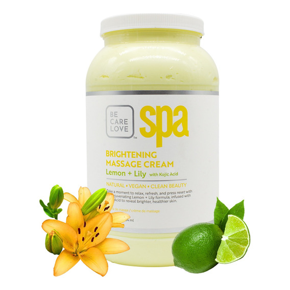 Crema Para Masaje Limon + Lily Bcl Spa Vegana 128oz