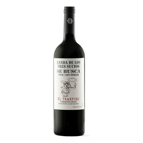 La Banda de los Tres Sucios El Tramposo Cab Franc de Vicentin 750ml