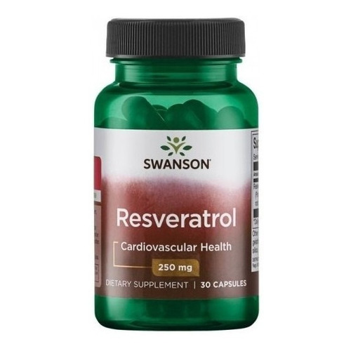 Suplemento En Capsulas Resveratrol Swanson 250 Mg