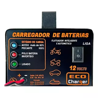 Carregador Baterias 12v Automotivo Com Flutuador